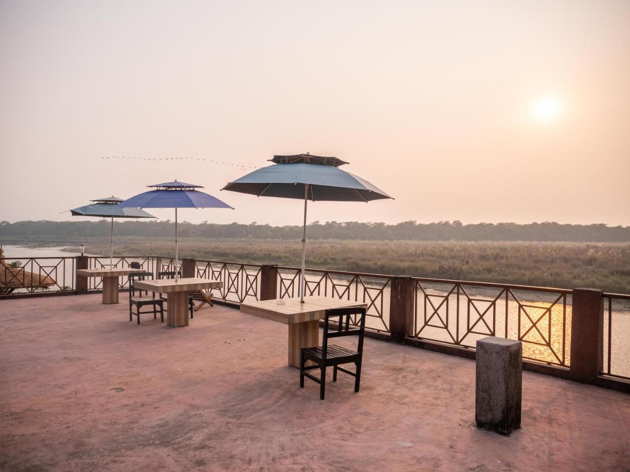 Hotel Jungle Wildlife Camp Sauraha Exterior foto